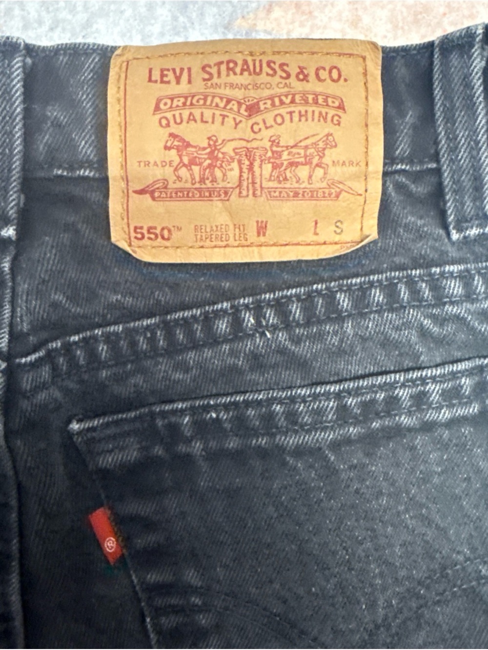 Vintage Levi's 550 Women’s Sz 7 Black Slim Straight Jeans - Picture 3 of 6